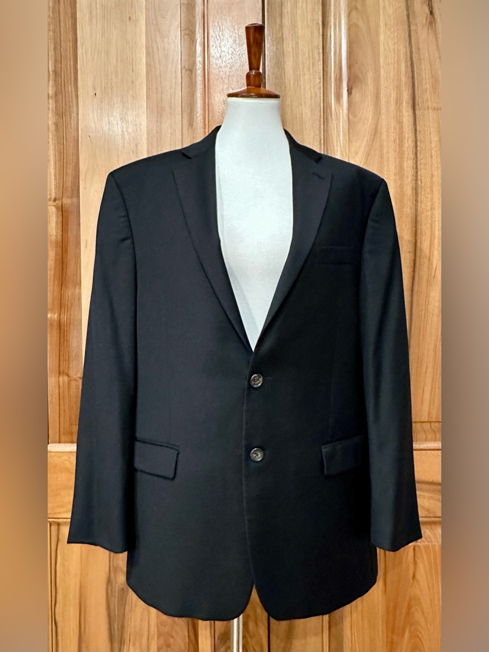 Ralph Lauren 100% Wool Black Blazer/Suit Jacket, Incredibly Fine & Soft, EUC, 48
